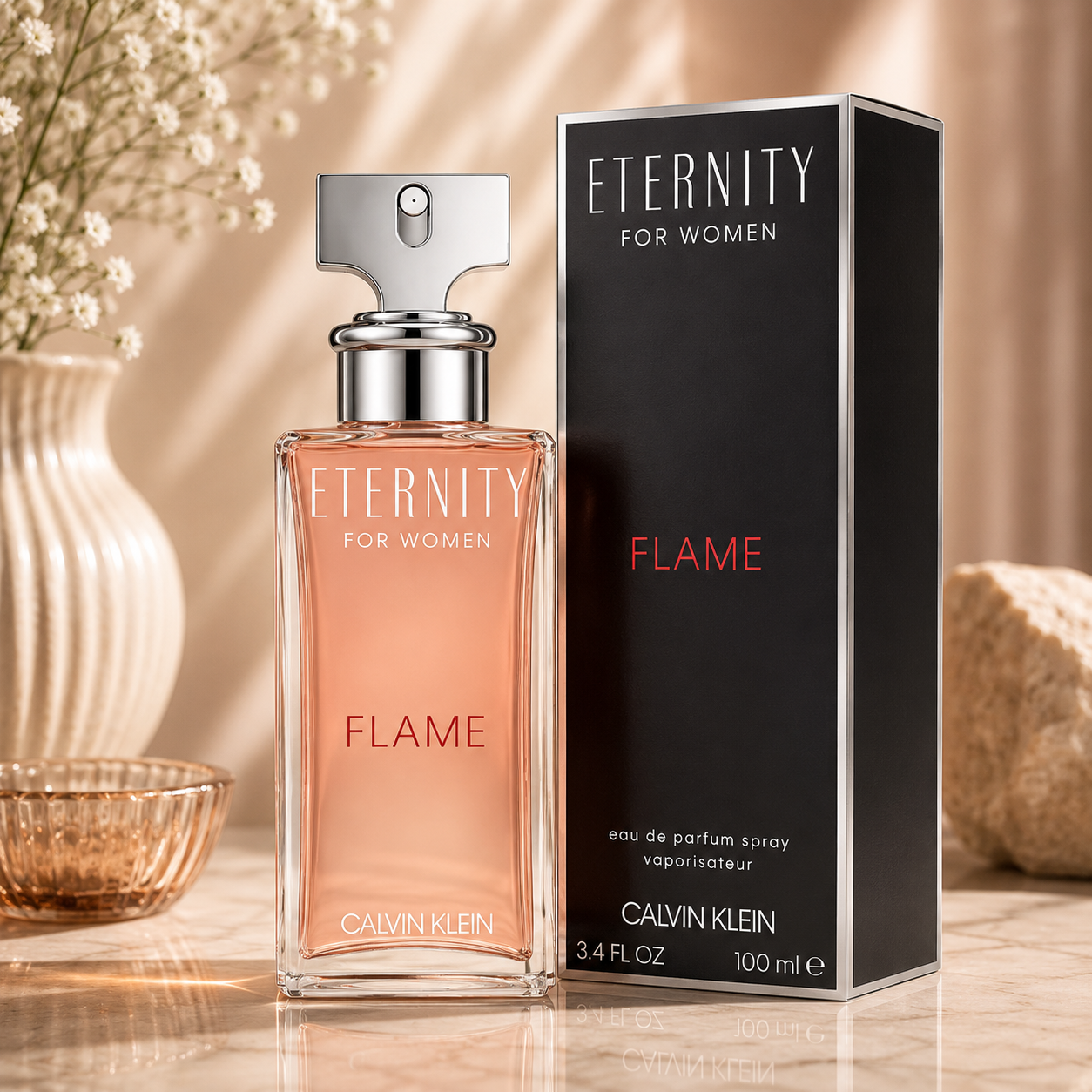 Calvin Klein Eternity Flame Eau de Parfum 3.4 oz for Women