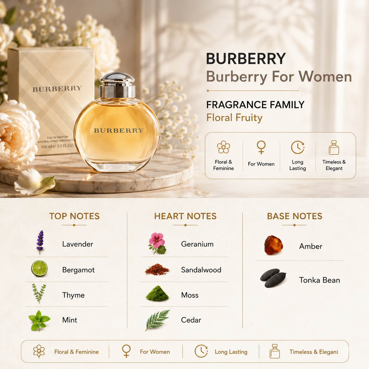 Burberry Eau De Parfum Spray for Women