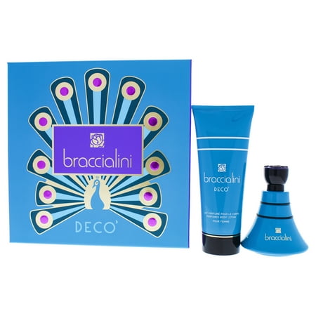 Braccialini Deco 3.4 oz Eau de Parfum for Women 2PC Set 3.4 oz Eau de Parfum Spray, 6.8 oz Body Lotion