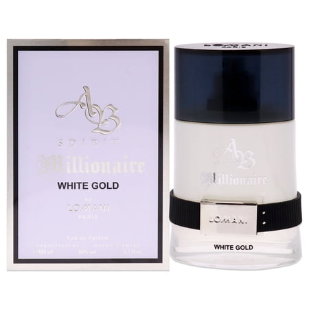 Lomani Ab Spirit Millionaire White Gold Eau De Parfum 3.3 oz for Men
