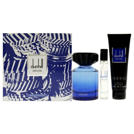 Dunhill Driven Eau de Toilette 3.4 oz Gift Set: Includes 0.5 oz Shower Gel, 0.5 oz Travel for Men