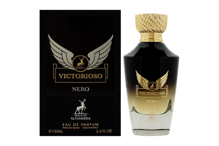 Lattafa Maison Alhambra Victorioso Nero Eau De Parfum 3.4 oz for Men