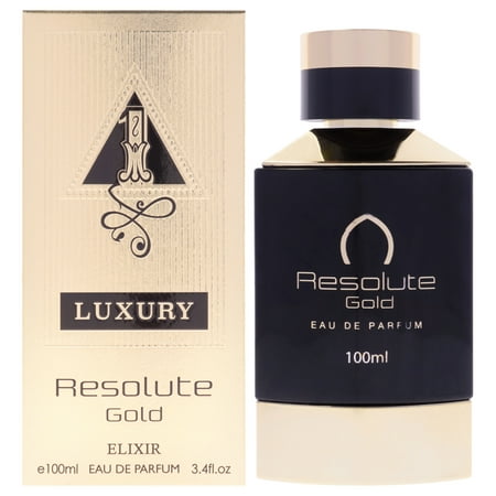 Khalis Resolute Gold Elixir Luxury Collection Eau De Parfum 3.4 oz for Men