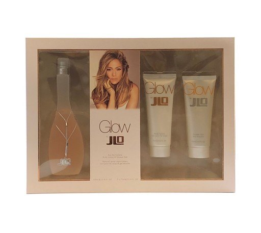 Jennifer Lopez Glow by Jlo Eau de Toilette 3.4 oz 3pc Set for Women