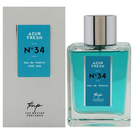 The Master Perfumer Azur Fresh N34 Eau de Toilette 3.4 oz for Men