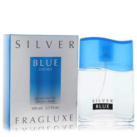 Fragluxe Silver Blue Eau de Toilette 3.3 oz for Men