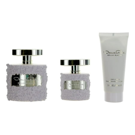 Oscar De La Renta Bella Blanca Eau de Parfum 3.4 oz for Women Gift Set Includes 1.0 oz Body Lotion