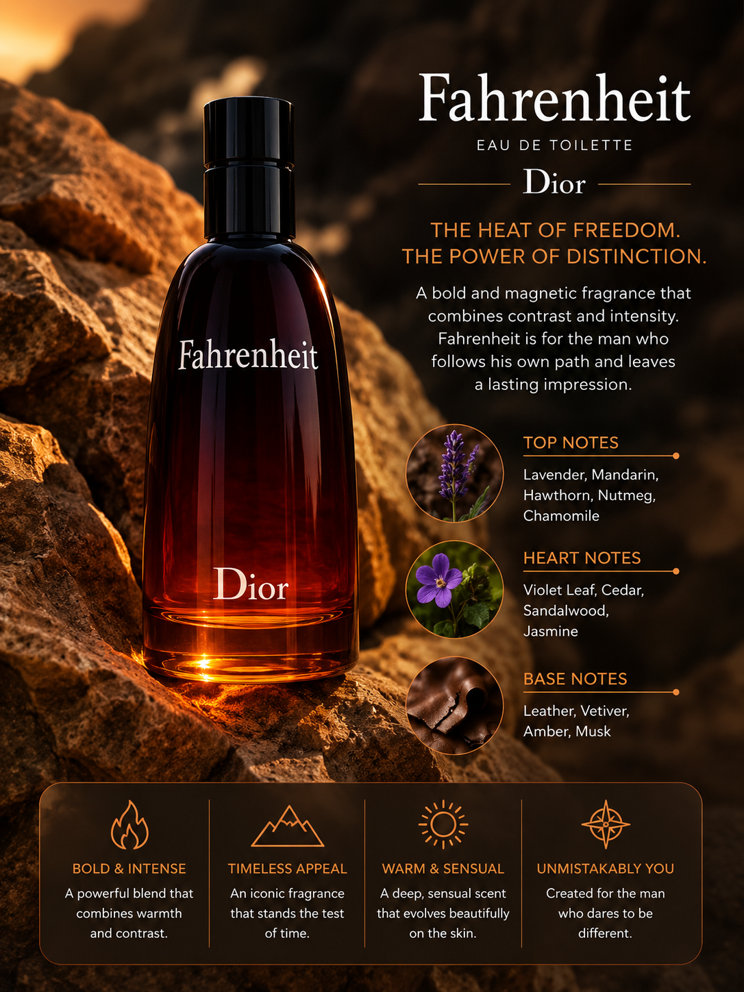 Christian Dior Fahrenheit Eau De Toilette Spray For Men