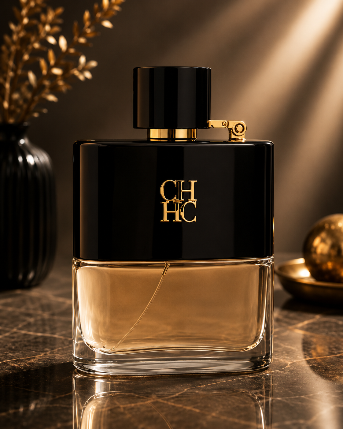 Carolina Herrera Ch Prive Hip Flask Eau De Toilette 3.4 oz for Men
