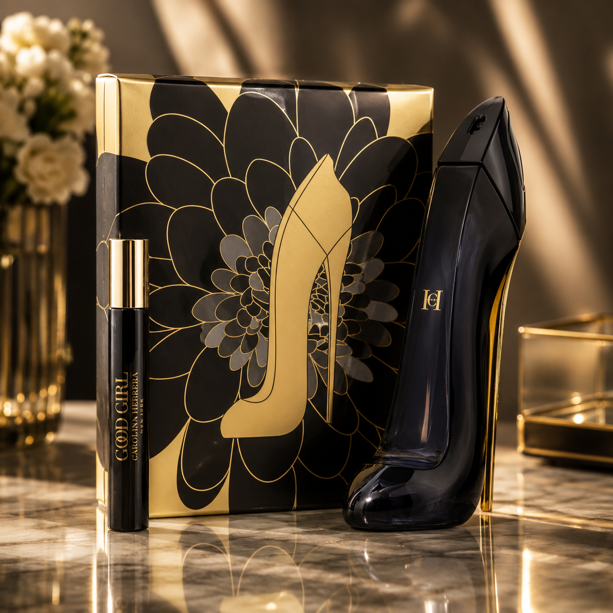 Carolina Herrera Good Girl Eau De Parfum 2.7 oz 2pc Set 10 ml Eau De Parfum for Women