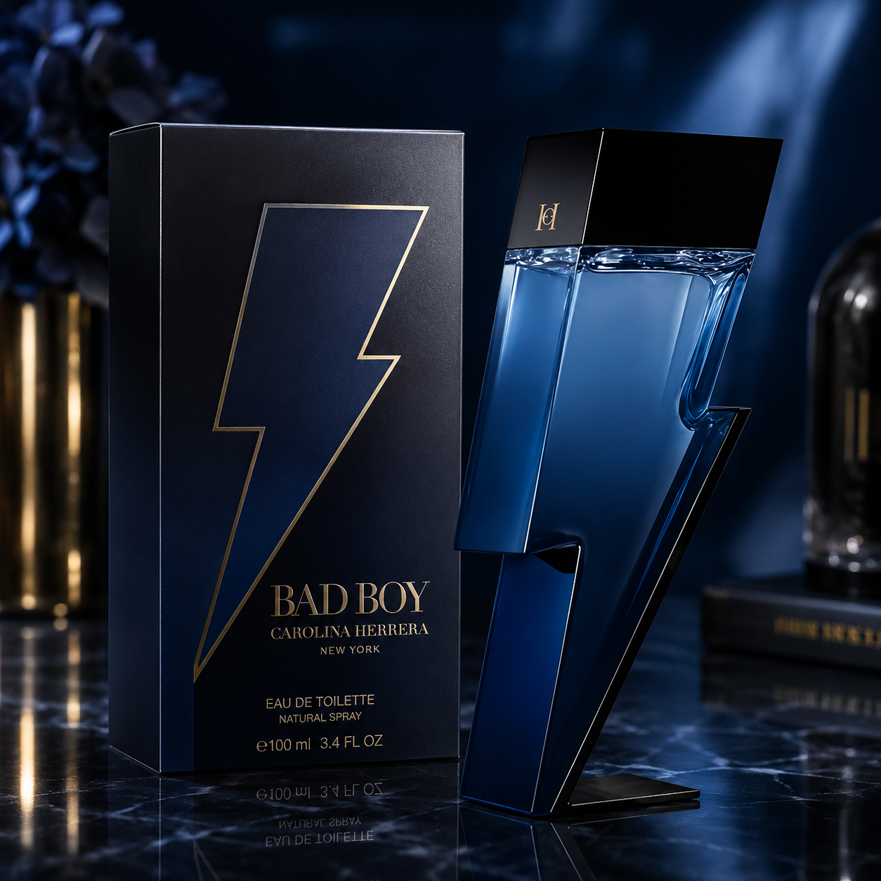 Carolina Herrera Bad Boy Cobalt Eau de Parfum Spray 3.4 oz for Men