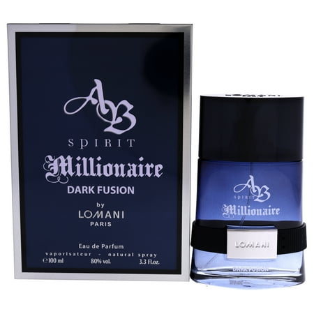 Lomani Ab Spirit Millionaire Dark Fusion Eau De Parfum 3.3 oz for Men