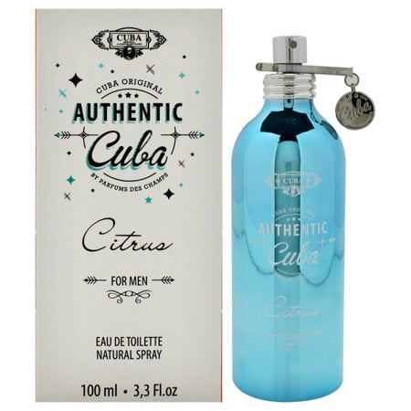 Cuba Authentic Citrus Eau de Toilette 3.3 oz for Men