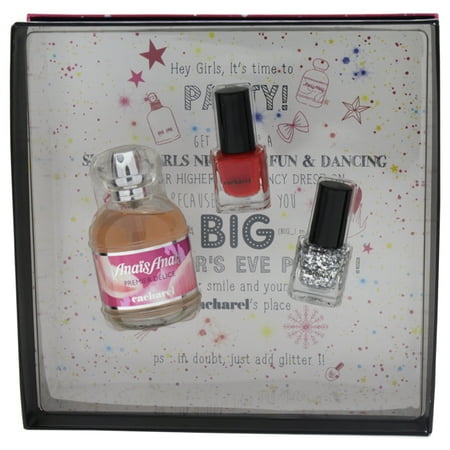 Cacharel Anais Anais 1.7 oz Eau de Toilette for Women 3PC Set 1.7 oz Eau de Toilette Sprayray, 2 x 5 ml Nail Lacquer Duo