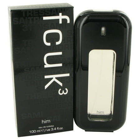 Fcuk 3 Eau de Toilette 3.4 oz for Men