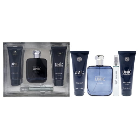 New Brand Unic Gift Set Eau de Parfum 3.3 oz Shower Gel 4.3 oz AS 4.3 oz 0.5 oz for Women