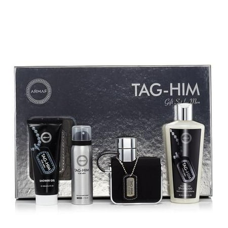 Armaf Tag-him Eau De Parfum 3.4 oz 4pc Set 3.4 oz Shower Gel, 8.4 oz Shampoo, 1.7 oz Body Spray for Men