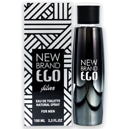 New Brand Ego Silver Eau de Toilette 3.3 oz for Men