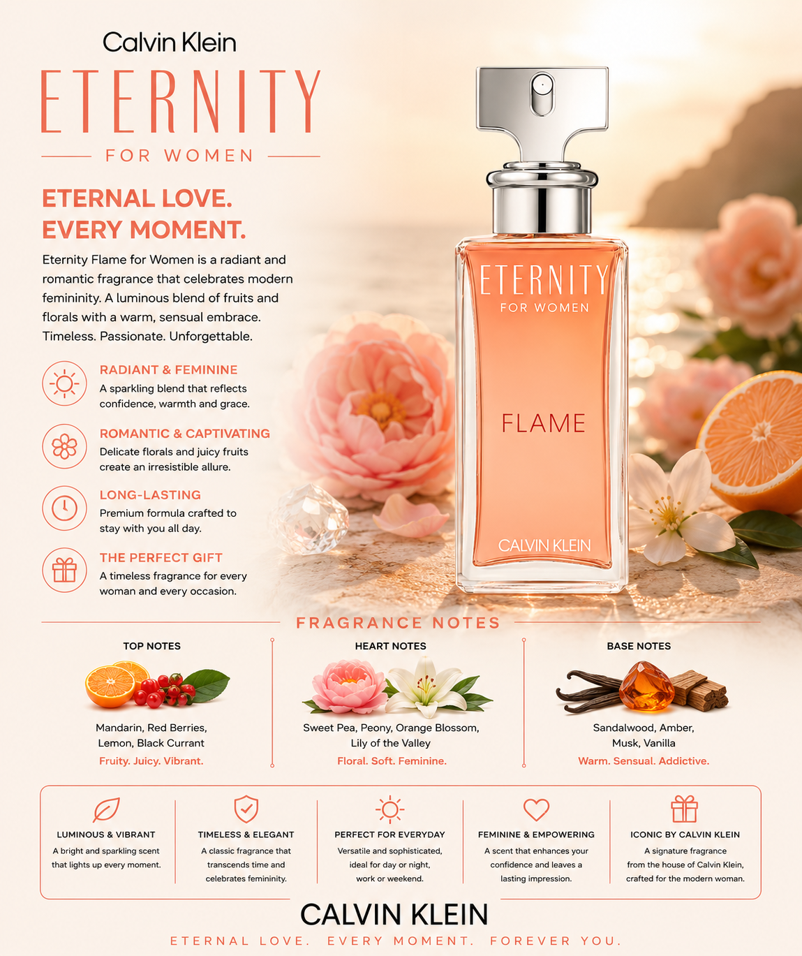 Calvin Klein Eternity Flame Eau de Parfum Spray for Women