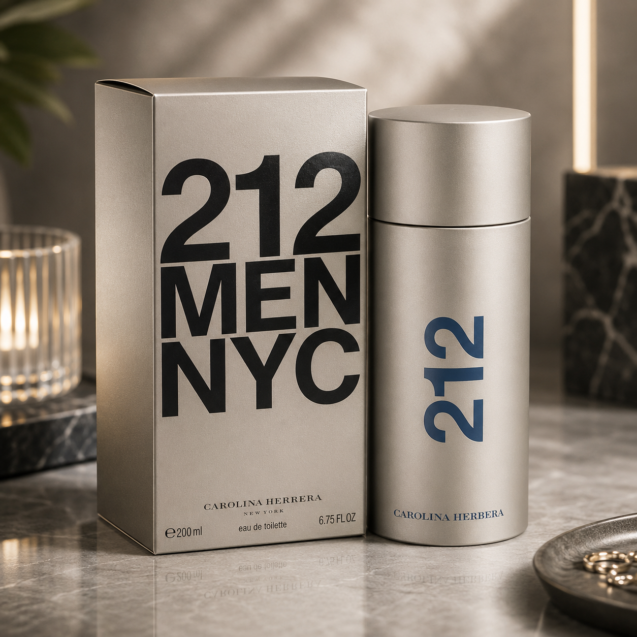 Carolina Herrera 212 Eau De Toilette 6.7 oz for Men