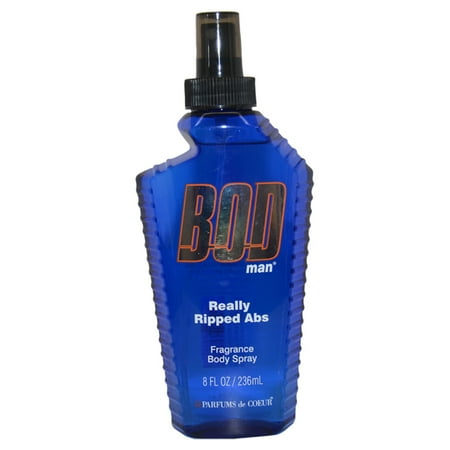 Parfums De Coeur Bod Man Really Ripped Abs Fragrance Body Spray 8.0 oz for Men