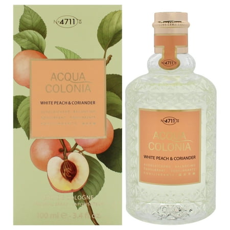 4711 Acqua Colonia White Peach & Coriander Eau De Cologne 3.4 oz for Unisex