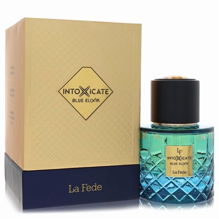 Khadlaj La Fede Intoxicate Blue Elixir Eau De Parfum 3.4 oz for Men