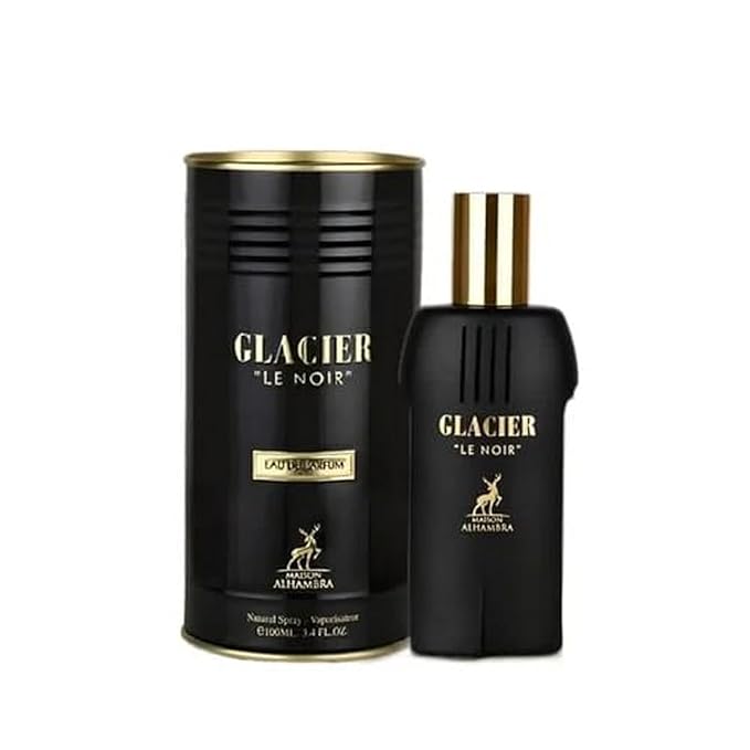 Lattafa Maison Alhambra Glacier Le Noir Eau De Parfum 3.4 oz for Men