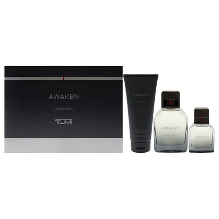 Tumi Awaken Eau de Parfum 3-Piece Set 3.4oz/6.7oz/1.0oz Men