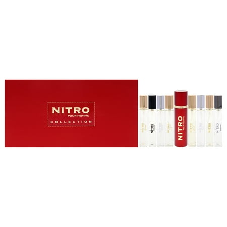 Dumont Nitro Collection 8pc Set Vial Case Gift Set Eau de Parfum 0.34 oz for Men