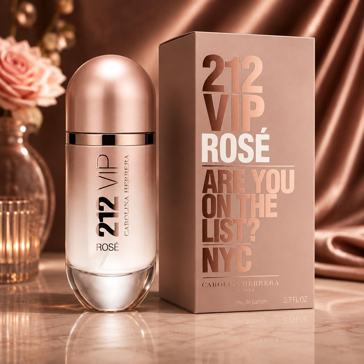 Carolina Herrera 212 Vip Rose Eau De Parfum 2.7 oz for Women