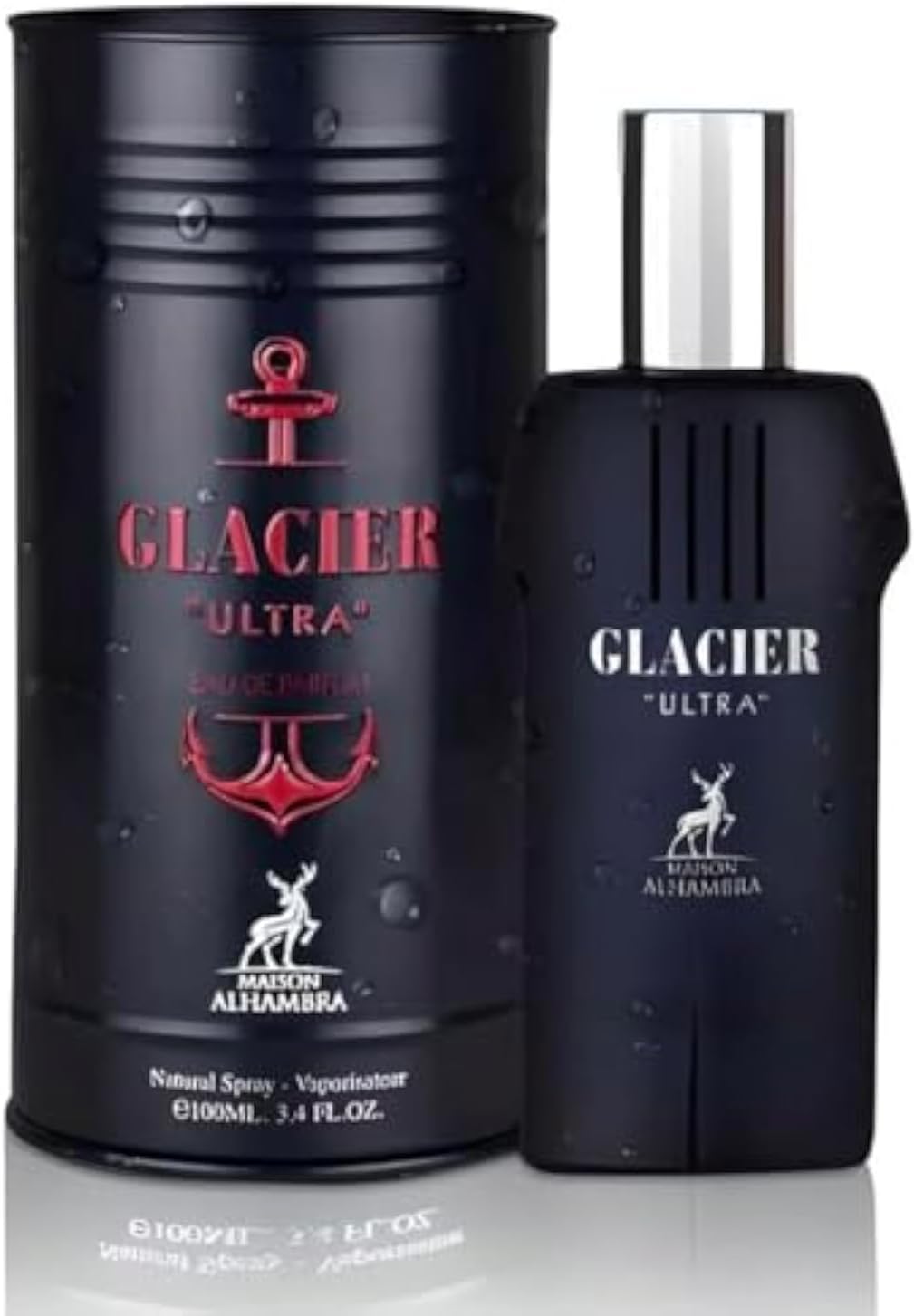 Lattafa Maison Alhambra Glacier Ultra Eau De Parfum 3.4 oz for Men