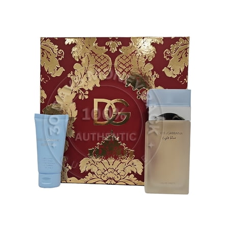 D&g Light Blue Eau De Toilette 3.3 oz 2 Pc Set 1.7 oz Body Cream for Women