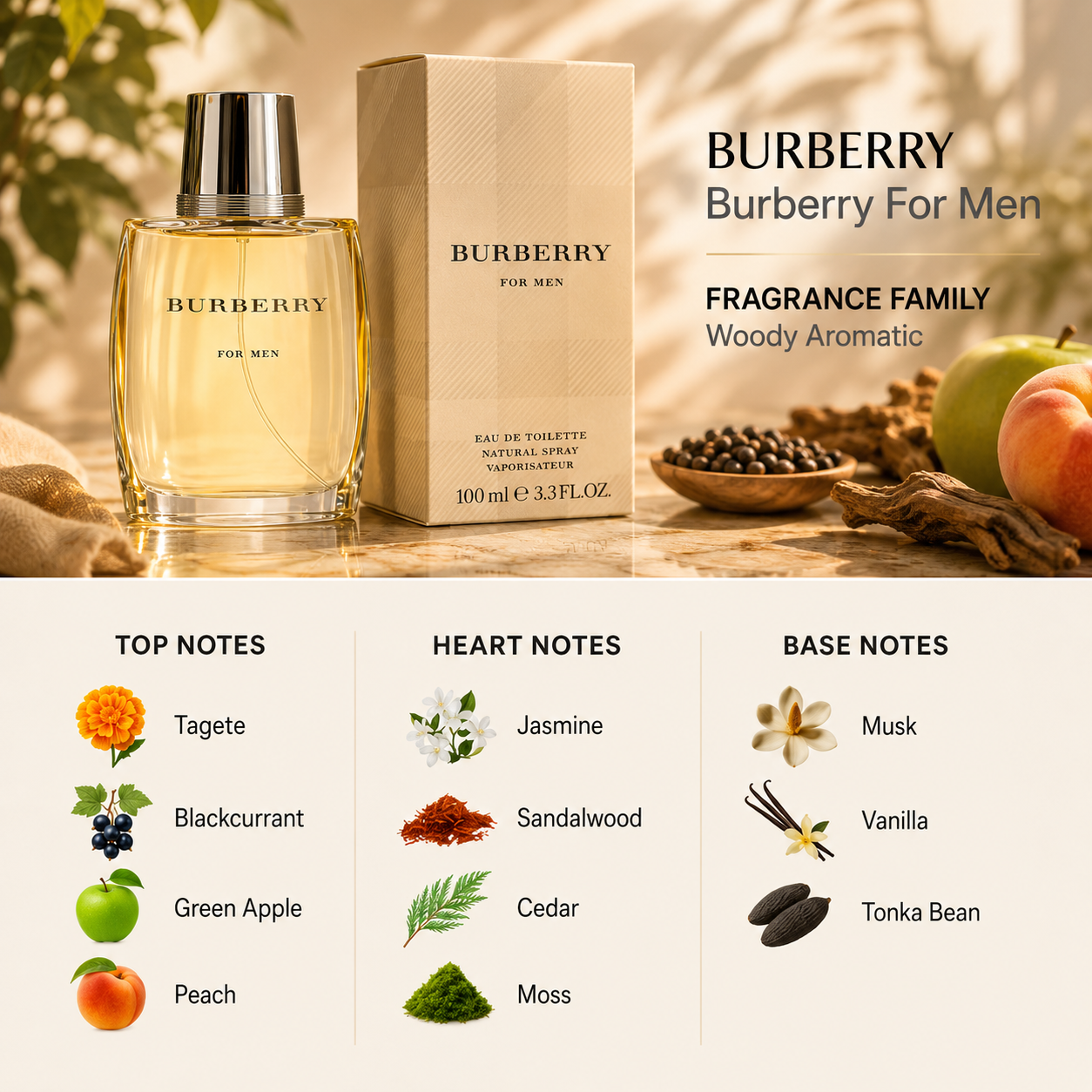 Burberry Eau de Toilette 1.6 oz M