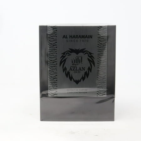 Al Haramain Azlan Oud Charcoal Eau de Parfum 3.33 oz for Men Saffron & Bleu Edition Samples
