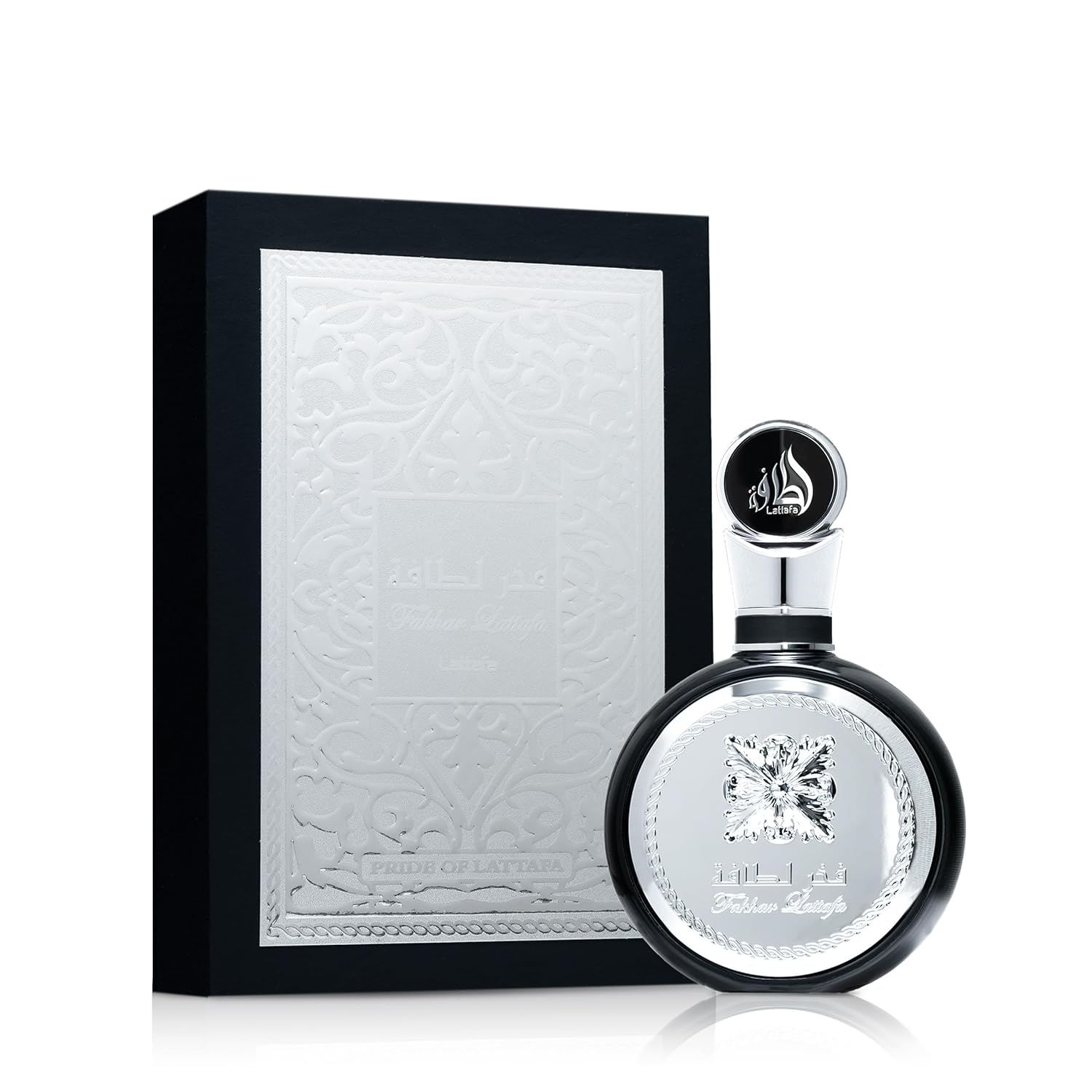 Lattafa Fakhar Silver Box Eau de Parfum 3.4 oz for Men