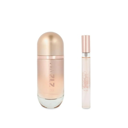 Carolina Herrera 212 Vip Rose Eau De Parfum 2.7 oz 2 Pc Set 2.7 Eau De Parfum Spray + 10 ml Travel Spray for Women