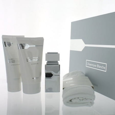 Al Haramain L'aventure Blanche Eau De Parfum 1.0 oz 2 Pc Set Towel for Men