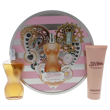 Jean Paul Gaultier Classique Eau de Toilette 1.7 oz for Women Gift Set Includes 2.5 oz Perfumed Body Lotion