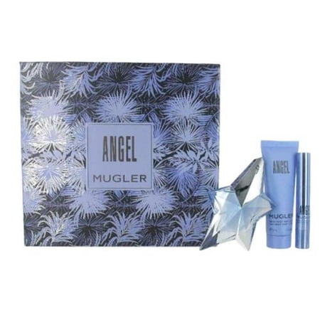 Angel 3PC Set 0.8 oz Eau de Parfum Spray, 0.1 oz Perfuming Pen, 1.7 oz Body Lotion for Women