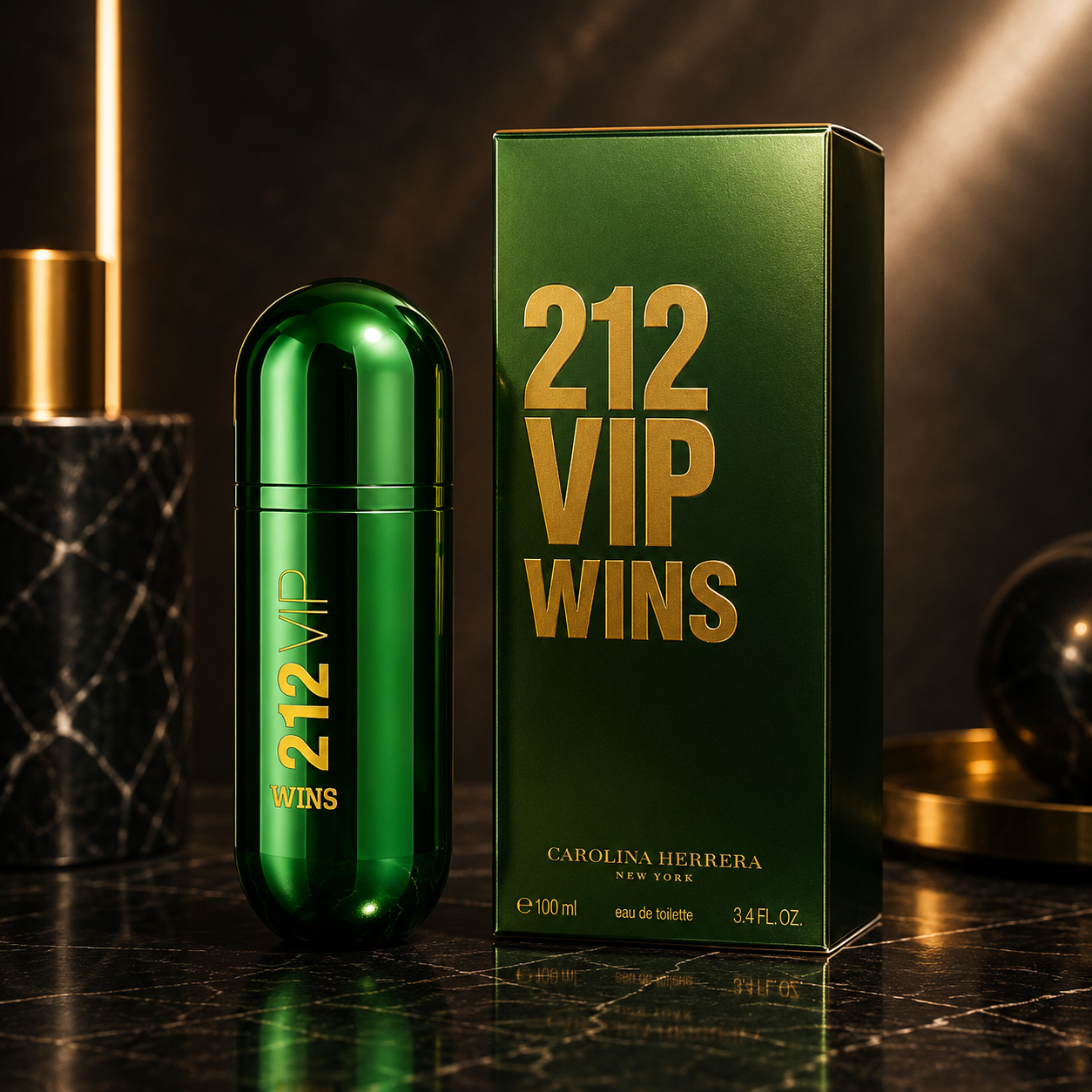 Carolina Herrera 212 Vip Wins Limited Edition Eau De Parfum 2.7 oz for Women