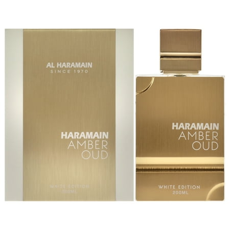 Al Haramain Amber Oud White Eau de Parfum 6.7 oz for Unisex With Refillable Atomizer