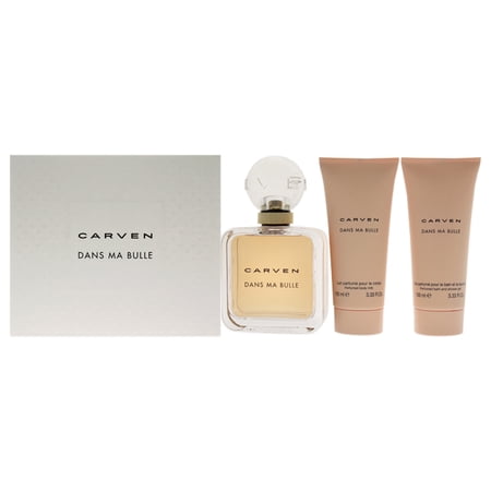 Carven Dans Ma Bulle Eau de Parfum 3.3 oz Gift Set for Women Includes Eau de Parfum, Body Milk, Shower Gel