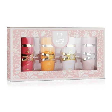 Lattafa My Yara Collection Eau De Parfum 0.85 oz Yara + Yara Moi + Yara Tous + Yara Candy 4 Pc Set
