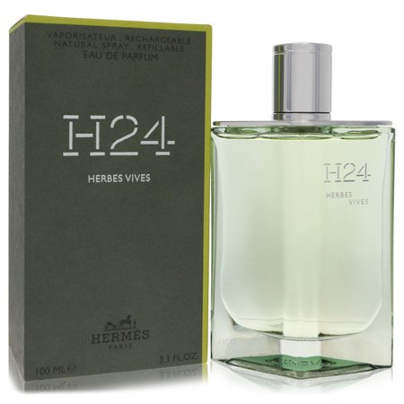 Hermes H24 Herbes Vives Eau De Parfum 3.4 oz Rechargeable Spray for Men
