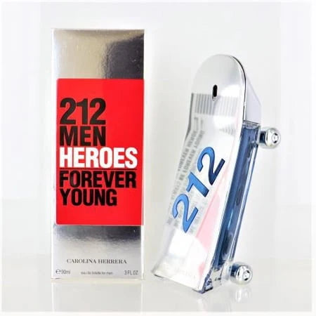 Carolina Herrera 212 Men Heroes Forever Young Eau de Toilette Spray 3.0 oz for Men