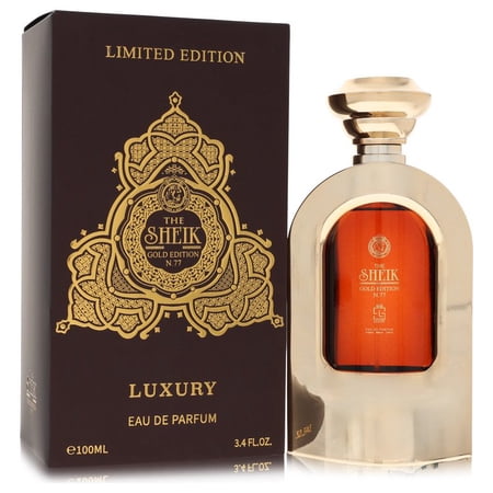 Khalis The Sheik N77 Luxury Gold Edition Eau de Parfum 3.4 oz for Men