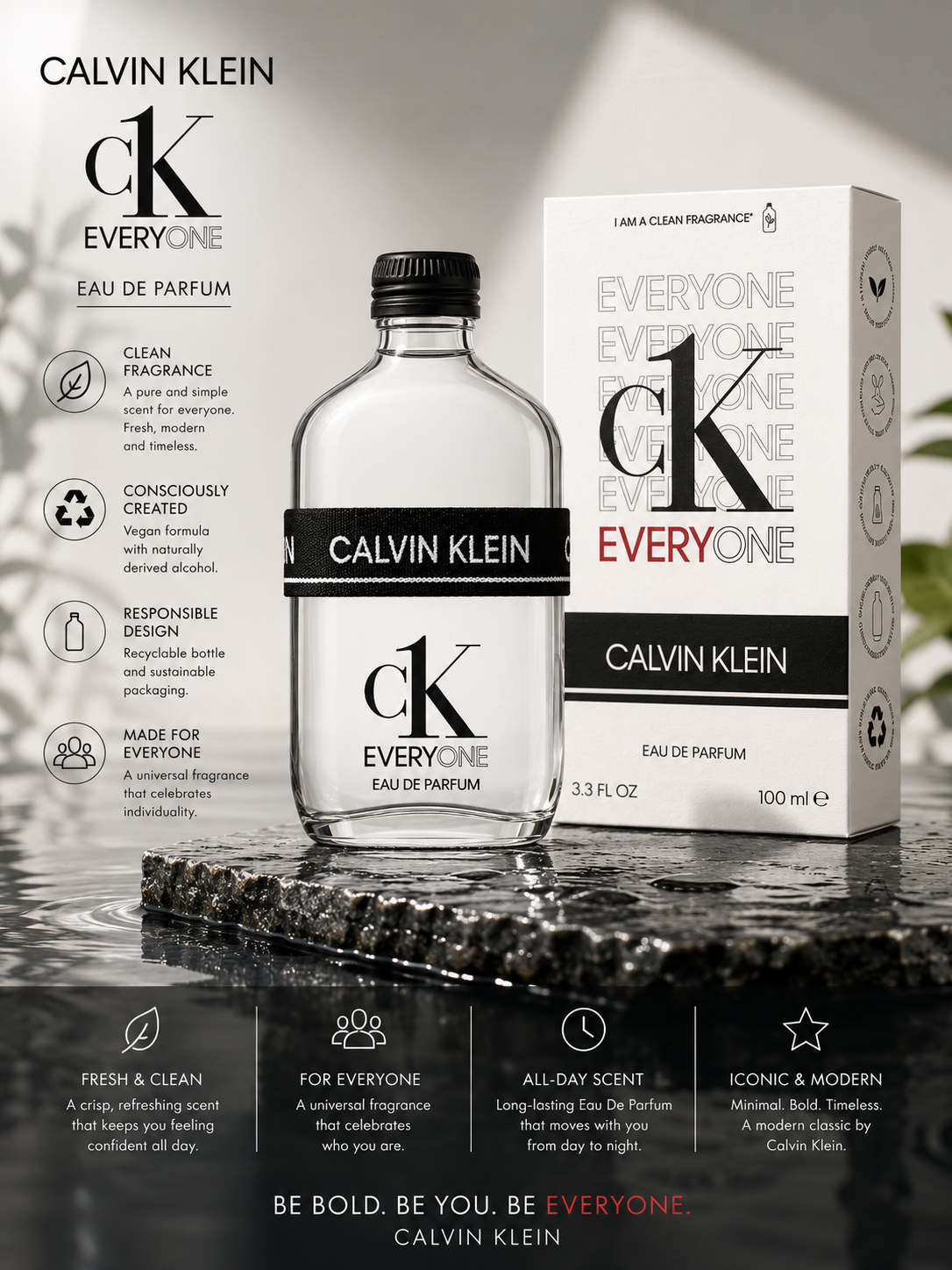 Ck Everyone Eau De Parfum 3.4 oz for Unisex