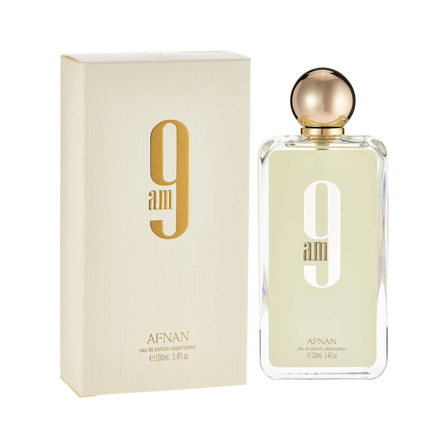 Afnan 9 AM Yellow Box 3.4 OZ Eau De Parfume Spray For Men