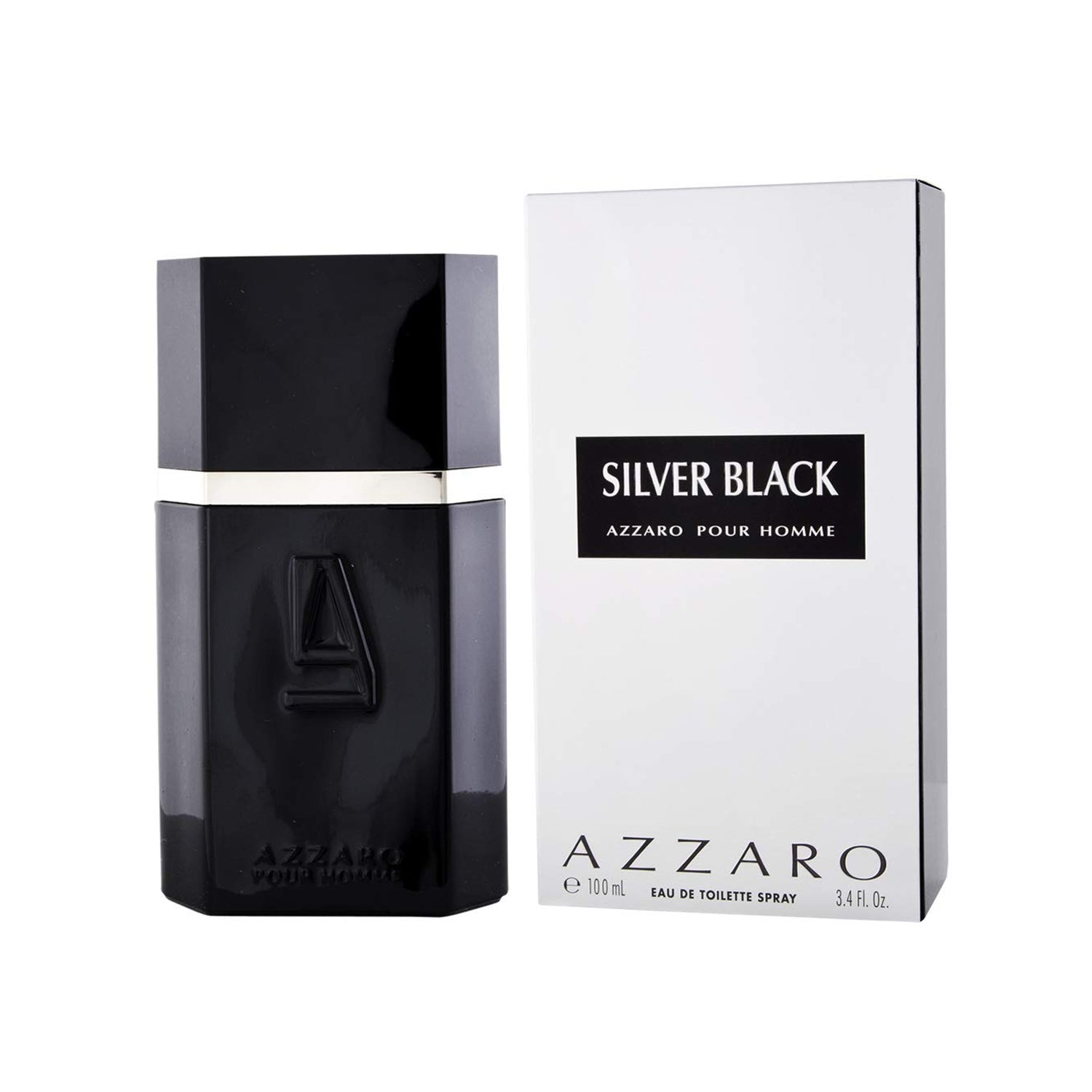 Azzaro Silver Black 100 ml Eau De Toilette Spray For Men